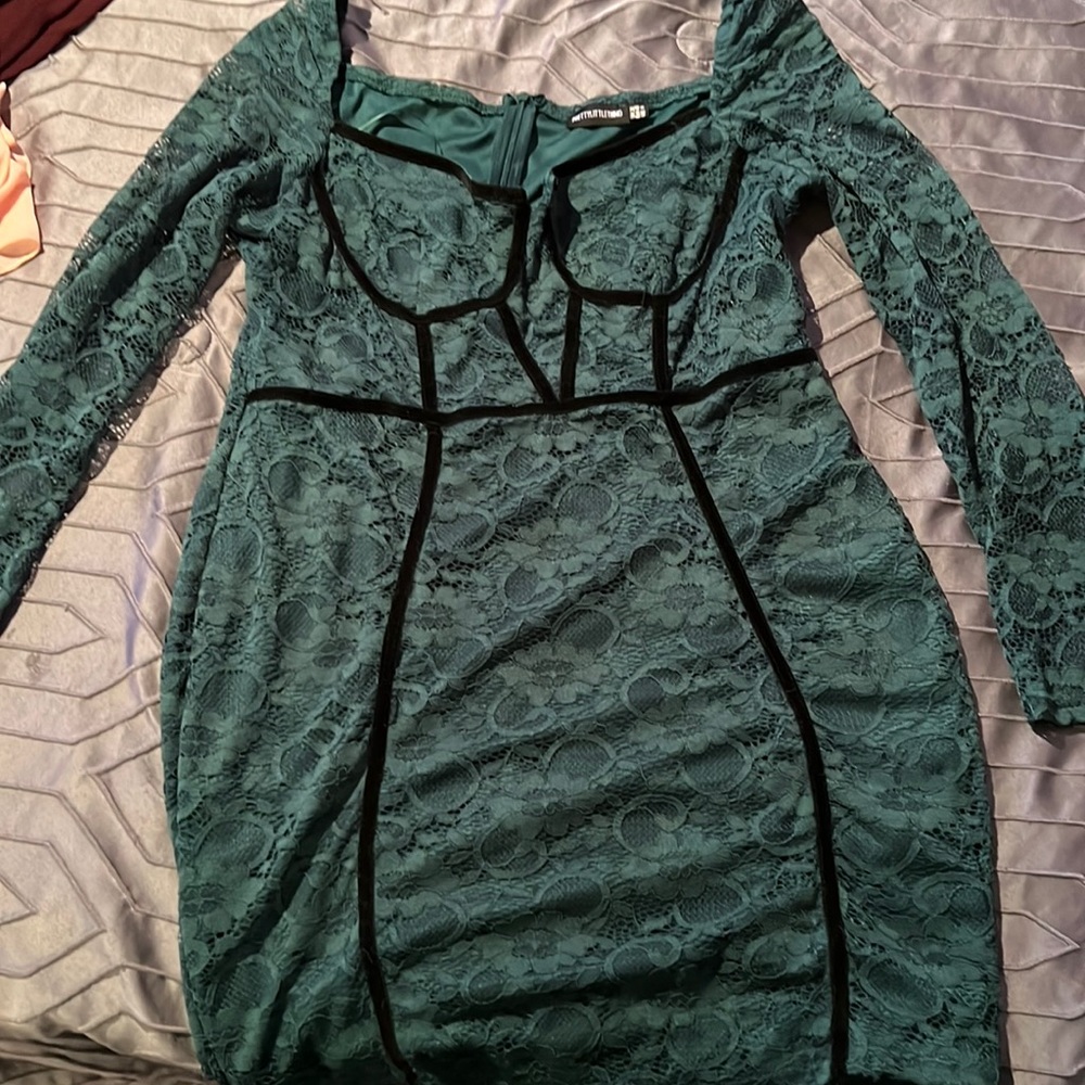 Dark green dress